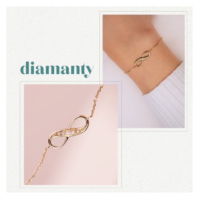 Máme poslední zlatý náramek Infinity ve tvaru symbolu nekonečna s pěti diamanty na našem e-shopu, který si ještě letos...